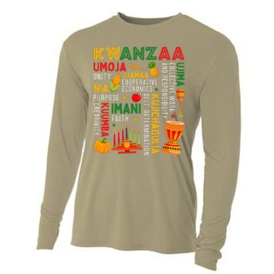 Happy Kwanzaa Seven Principles Of Kwanzaa Cooling Performance Long Sleeve Crew