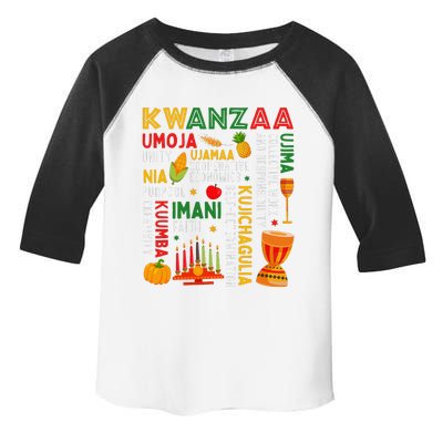 Happy Kwanzaa Seven Principles Of Kwanzaa Toddler Fine Jersey T-Shirt