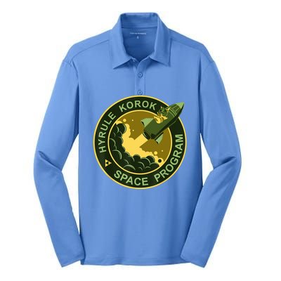 Hyrule Korok Space Program Funny Space Exploration Silk Touch Performance Long Sleeve Polo