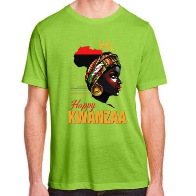 Happy Kwanzaa Seven Principles Of Kwanzaa Women Adult ChromaSoft Performance T-Shirt