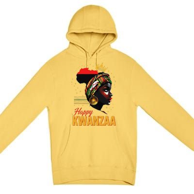 Happy Kwanzaa Seven Principles Of Kwanzaa Women Premium Pullover Hoodie