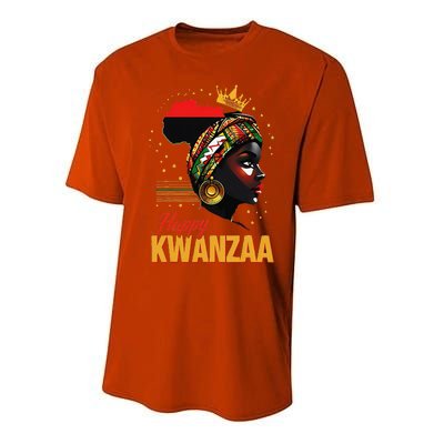 Happy Kwanzaa Seven Principles Of Kwanzaa Women Performance Sprint T-Shirt