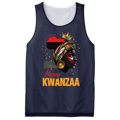 Happy Kwanzaa Seven Principles Of Kwanzaa Women Mesh Reversible Basketball Jersey Tank