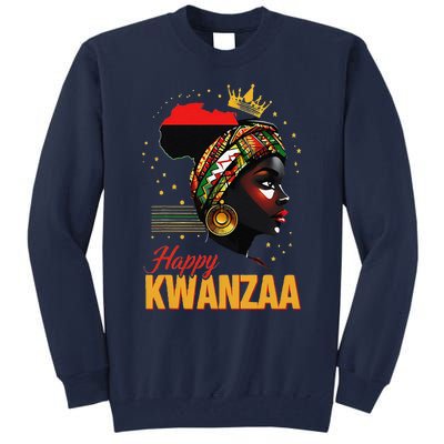 Happy Kwanzaa Seven Principles Of Kwanzaa Women Tall Sweatshirt