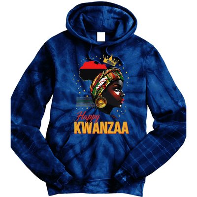 Happy Kwanzaa Seven Principles Of Kwanzaa Women Tie Dye Hoodie