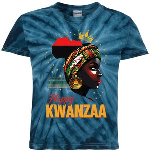 Happy Kwanzaa Seven Principles Of Kwanzaa Women Kids Tie-Dye T-Shirt