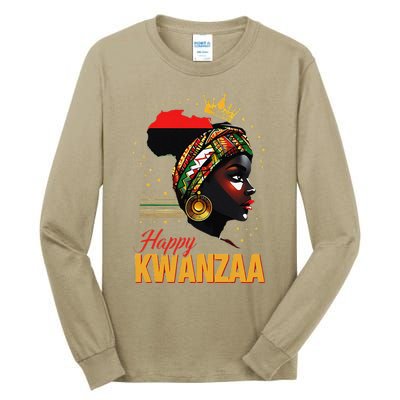 Happy Kwanzaa Seven Principles Of Kwanzaa Women Tall Long Sleeve T-Shirt