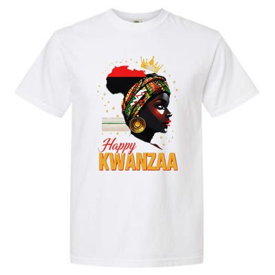 Happy Kwanzaa Seven Principles Of Kwanzaa Women Garment-Dyed Heavyweight T-Shirt