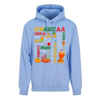 Happy Kwanzaa Seven Principles Of Kwanzaa Unisex Surf Hoodie