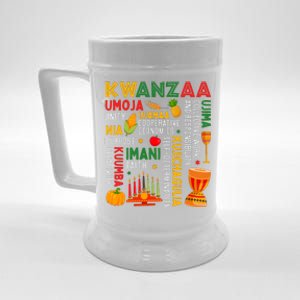 Happy Kwanzaa Seven Principles Of Kwanzaa Beer Stein