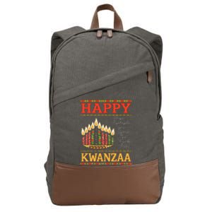 Happy Kwanzaa Seven Principles Of Kwanzaa Cotton Canvas Backpack