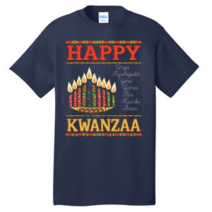 Happy Kwanzaa Seven Principles Of Kwanzaa Tall T-Shirt