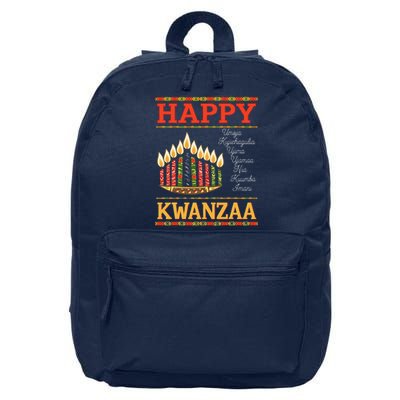 Happy Kwanzaa Seven Principles Of Kwanzaa 16 in Basic Backpack