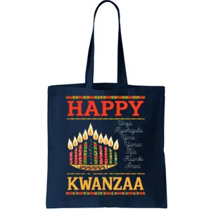 Happy Kwanzaa Seven Principles Of Kwanzaa Tote Bag