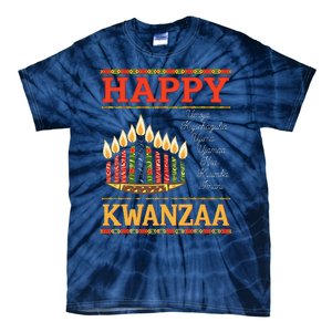 Happy Kwanzaa Seven Principles Of Kwanzaa Tie-Dye T-Shirt