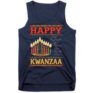 Happy Kwanzaa Seven Principles Of Kwanzaa Tank Top