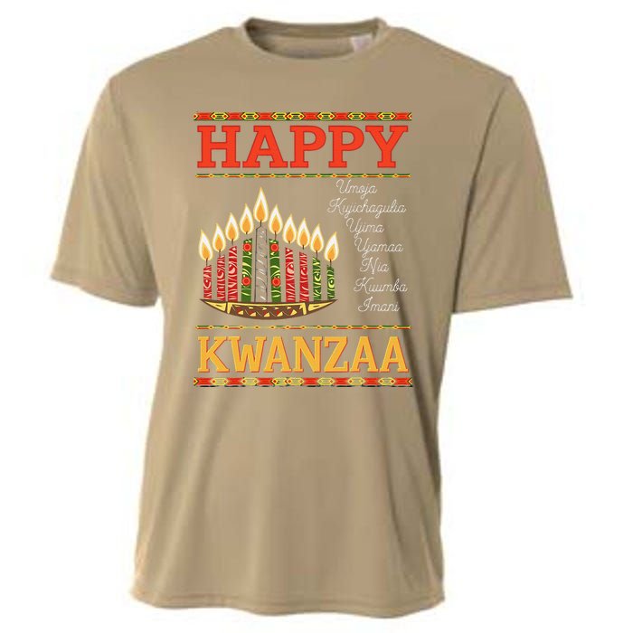 Happy Kwanzaa Seven Principles Of Kwanzaa Cooling Performance Crew T-Shirt