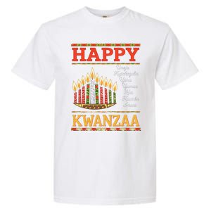 Happy Kwanzaa Seven Principles Of Kwanzaa Garment-Dyed Heavyweight T-Shirt