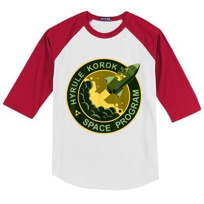 Hyrule Korok Space Program Funny Space Exploration Kids Colorblock Raglan Jersey