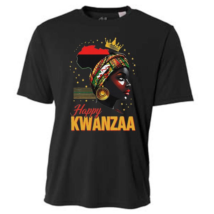 Happy Kwanzaa Seven Principles Of Kwanzaa Women Cooling Performance Crew T-Shirt