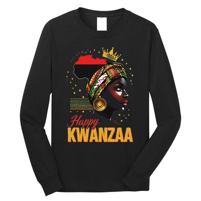 Happy Kwanzaa Seven Principles Of Kwanzaa Women Long Sleeve Shirt