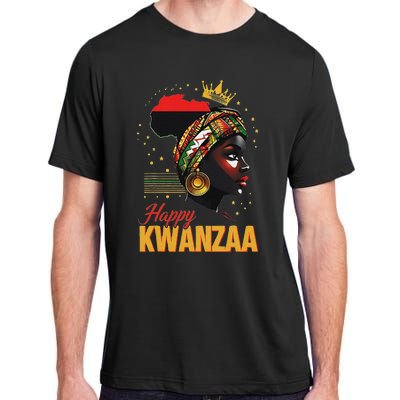 Happy Kwanzaa Seven Principles Of Kwanzaa Women Adult ChromaSoft Performance T-Shirt