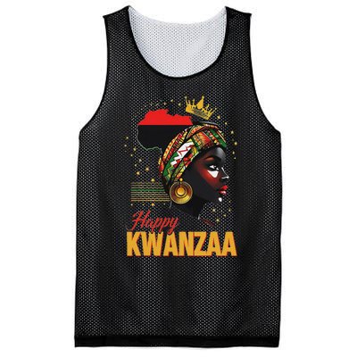 Happy Kwanzaa Seven Principles Of Kwanzaa Women Mesh Reversible Basketball Jersey Tank