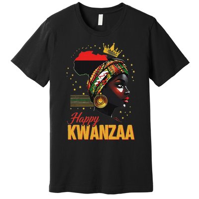 Happy Kwanzaa Seven Principles Of Kwanzaa Women Premium T-Shirt