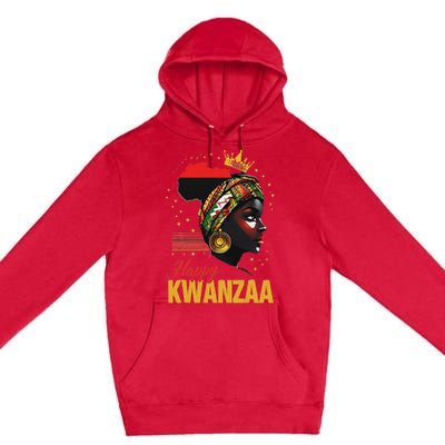 Happy Kwanzaa Seven Principles Of Kwanzaa Women Premium Pullover Hoodie