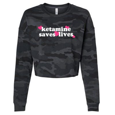 Hazel Ketamine Saves Lives Cropped Pullover Crew