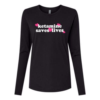 Hazel Ketamine Saves Lives Womens Cotton Relaxed Long Sleeve T-Shirt