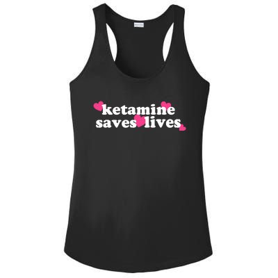 Hazel Ketamine Saves Lives Ladies PosiCharge Competitor Racerback Tank