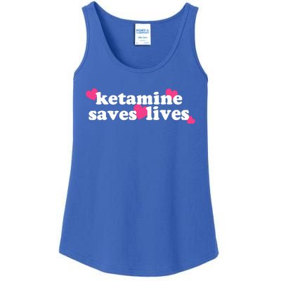 Hazel Ketamine Saves Lives Ladies Essential Tank