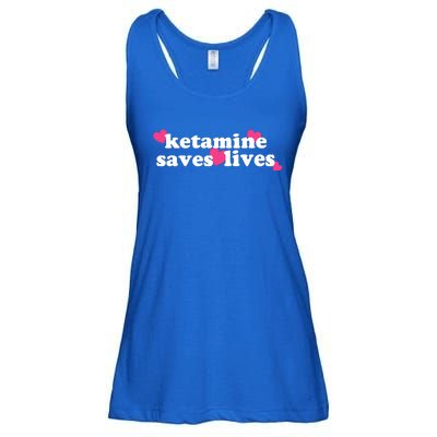 Hazel Ketamine Saves Lives Ladies Essential Flowy Tank