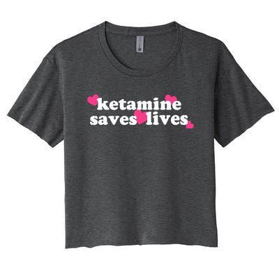 Hazel Ketamine Saves Lives Women's Crop Top Tee