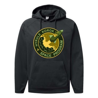 Hyrule Korok Space Program Funny Space Exploration Performance Fleece Hoodie