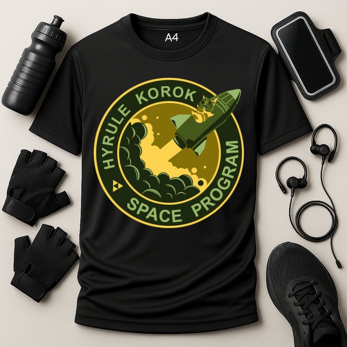 Hyrule Korok Space Program Funny Space Exploration Cooling Performance Crew T-Shirt