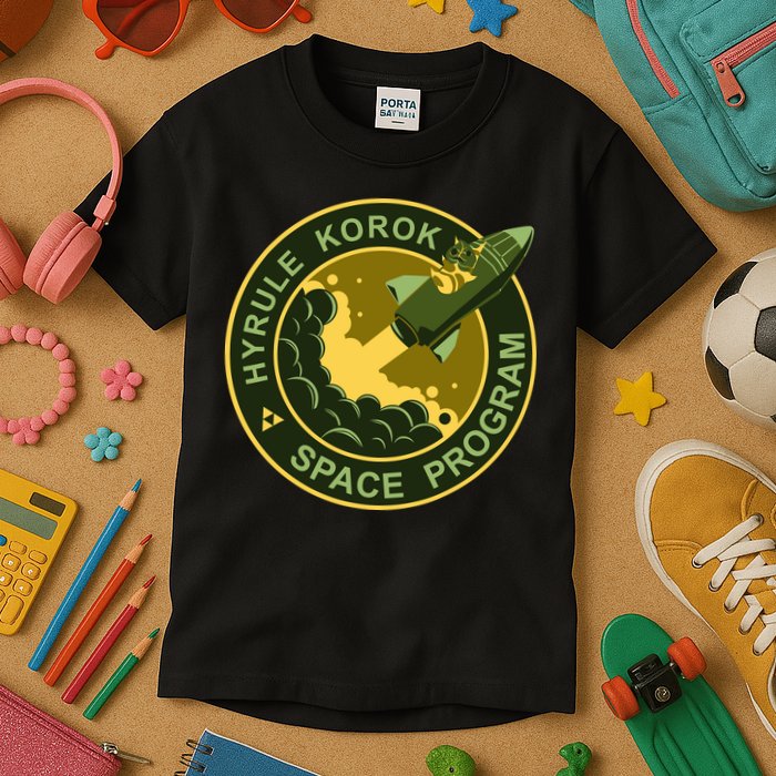 Hyrule Korok Space Program Funny Space Exploration Kids T-Shirt