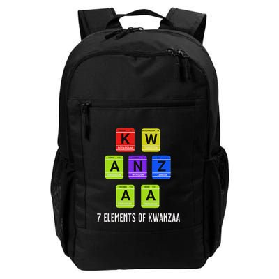 Happy Kwanzaa Seven Principles Of Kwanzaa Periodic Table Daily Commute Backpack