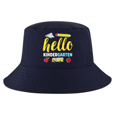 Hello Kindergarten Teacher First Day Back To School Cool Comfort Performance Bucket Hat