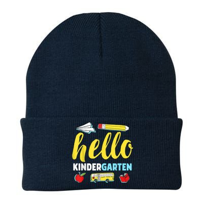 Hello Kindergarten Teacher First Day Back To School Knit Cap Winter Beanie