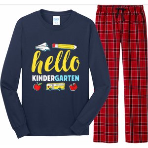 Hello Kindergarten Teacher First Day Back To School Long Sleeve Pajama Set