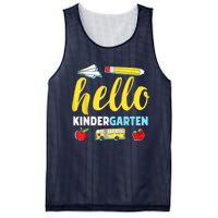 Hello Kindergarten Teacher First Day Back To School Mesh Reversible Basketball Jersey Tank