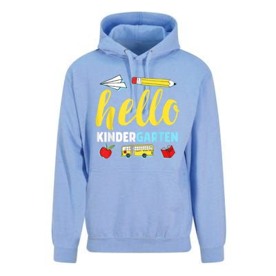 Hello Kindergarten Teacher First Day Back To School Unisex Surf Hoodie