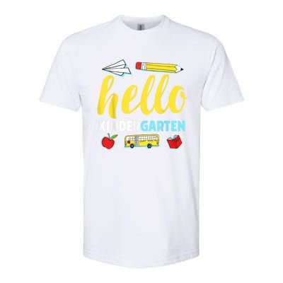 Hello Kindergarten Teacher First Day Back To School Softstyle CVC T-Shirt