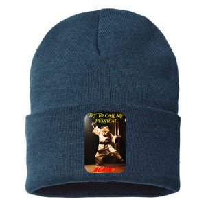 Humorous Karate Theme Ironic Cat Kung Fu Animal Funny Pet Sustainable Knit Beanie