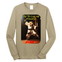 Humorous Karate Theme Ironic Cat Kung Fu Animal Funny Pet Long Sleeve Shirt