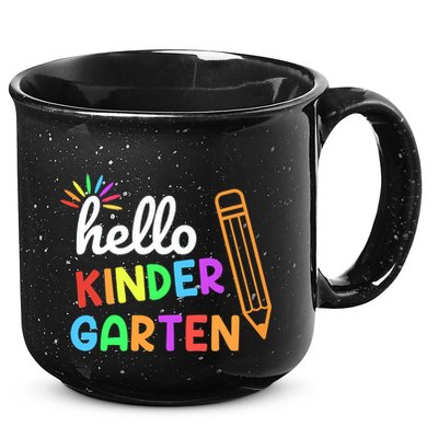 Hello Kindergarten Team Kinder Back To School Teacher 15oz Campfire Ceramic Mug
