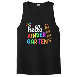 Hello Kindergarten Team Kinder Back To School Teacher PosiCharge Competitor Tank