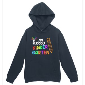 Hello Kindergarten Team Kinder Back To School Teacher Urban Pullover Hoodie